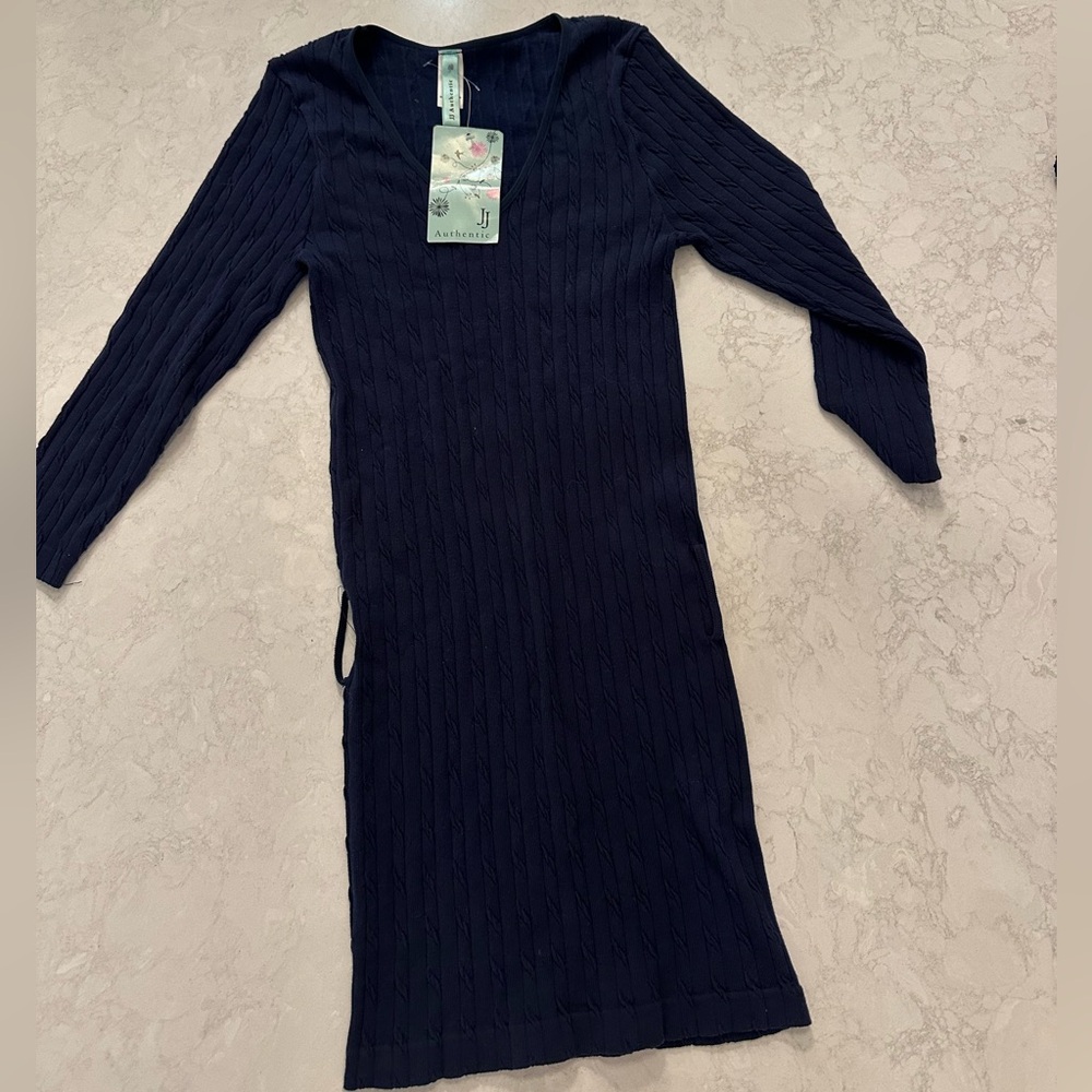 Navy blue sweater dress Size XS Small New